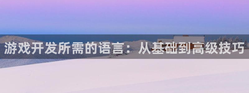沐鸣娱乐2注册官网：游戏开发所需的语言：从基础到高级技巧